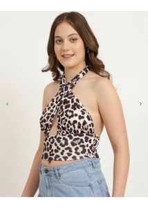 Leopard Print Halter Top🐆