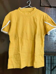 Retro Yellow Ringer Tee