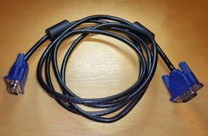 VGI Cable. Posh Male to Male VGA Cable 1.5 Meter, Support PC/Monitor/LCD/LED, Plasma, Projector, TFT. VGA to VGA Converter Adapter Cable