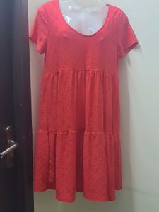 Redl Tiered Eyelet Mini Dress