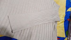 Beige Knit Long Sleeve Top