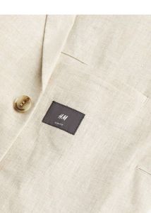 H&amp;M Linen Blazer - Neutral Beige