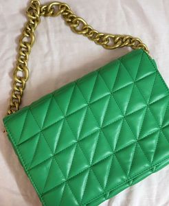 Zara Green Chunky Chain Bag✨