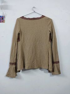 Vintage Brown Shrug With Top