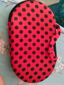 Polka Dot Bra Travel Case