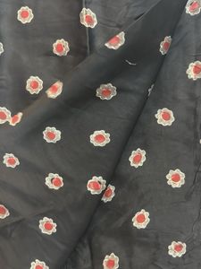 2.5 Mtr Block Print Satin Fabric