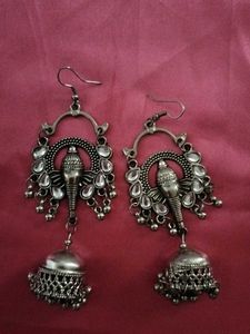 Elephant Jhumka Earrings