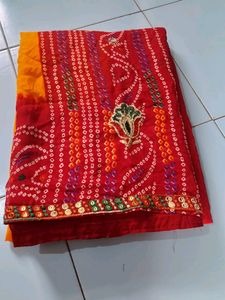 &#34;Pila Saree With Unstitched Blouse