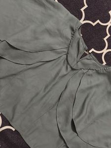 Grey Flared Top