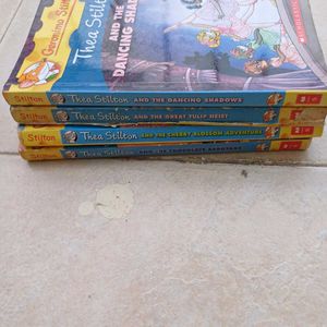 Set of 4 Thick Thea Stilton Books