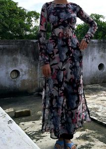 Floral Print Long Kurta🩷🤌✨️