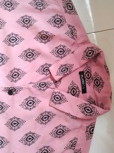 Pink Patterned Shirt