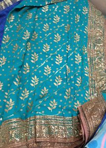 Elegant Gorgeous Grand  Look Designer Saree With Blouse