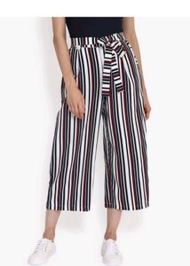 Striped Cropped Pants