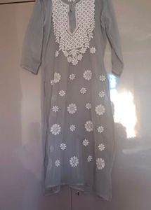 Straight Kurta Chikankaari