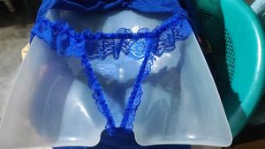Blue Lace Babydoll Lingerie