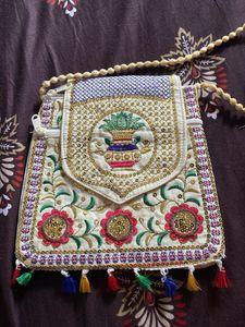 Embroidered Crossbody Bag