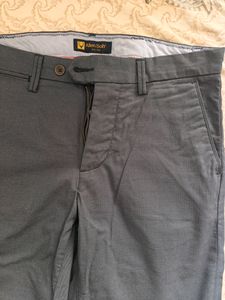 Allen Solly Blue Custom Fit Pant