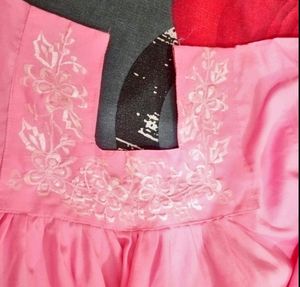 Comfortable Pink Nighty Or Home Wear
