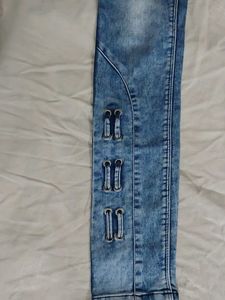 Blue  Girl Jeans,, 28 Size,,full Stretchable