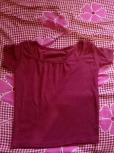 Burgundy Casual Top