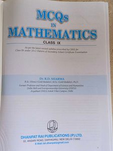 MCQ&#39;s In MATHEMATICS Class 9