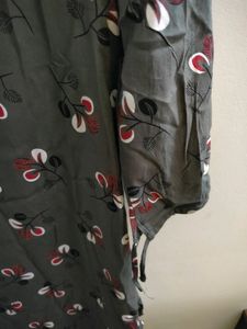 Grey Pattern Casual Dress