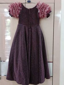 Sparkly Floral Accent Gown