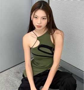 Asymmetrical Olive Green Tank