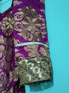 Purple &amp; Gold Kurta