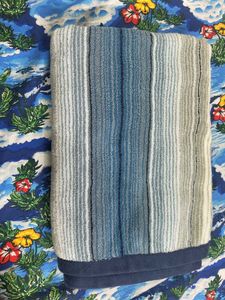 Striped Blue Towel