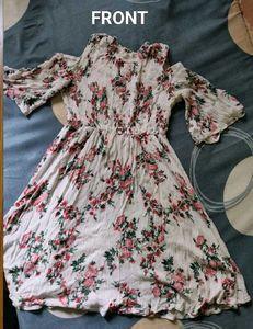 Off Shoulder Floral Mini Dress