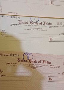 Very old Bank cheques