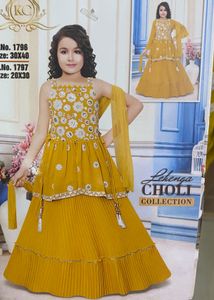 Long Top With Lehnga/skirt ,inner And Dupatta