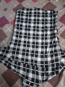 Checked Black &amp; White Shirt