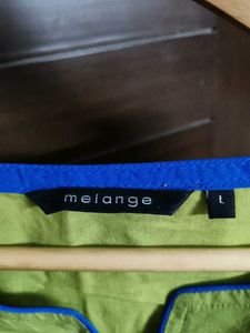 Melange Women Green Cotton Printed Kurta
