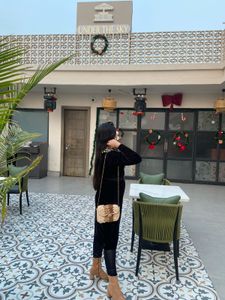 Athena Brand Sequin Velvet Dress