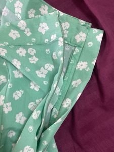 Floral Slit Skirt