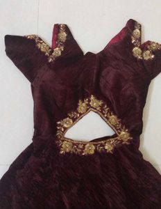 ethnic Cut Work Gown