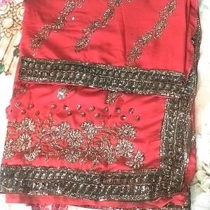 Full Work Saree With Two Side Border.