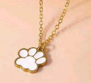 Paw Neck Charm White