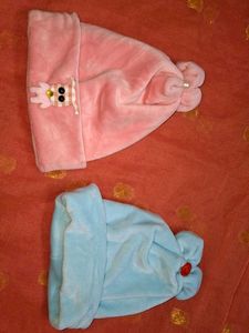 Baby Caps Blue And Pink