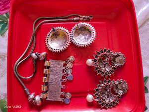 Beautifull Silver 🤍🤍 Jewellery Set 😍