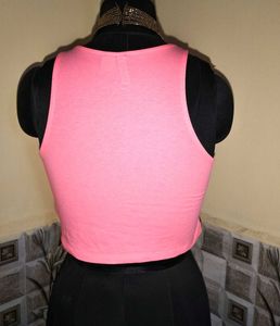 🆕Size S/M🎁Buy 2 Get 1 Free 🎁Pink Crop Tank Top