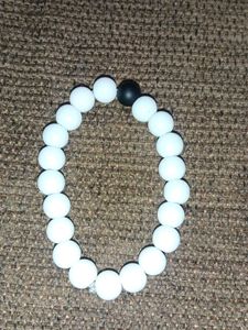 White Beaded Bracelet Combo (5)