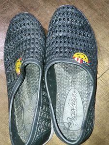 Girls silver colour shoes