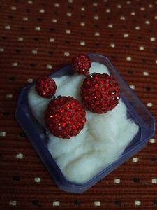 Red Crystal Earrings