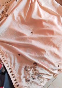 stone work saree with blouse