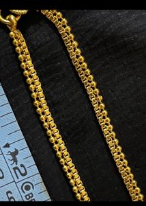 Set Of 2 - Gold Color Anklets - Simple And Elegant