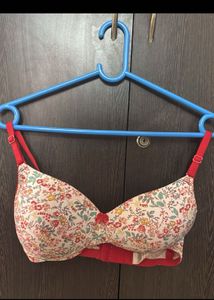 Floral Print Bra